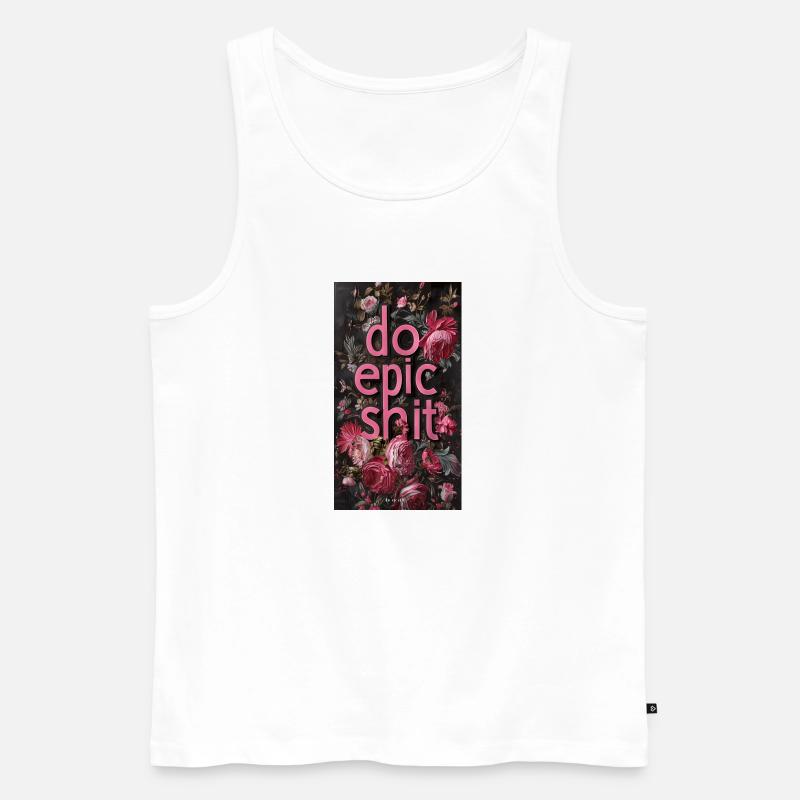 do epic shit - Männer Premium Bio Tank Top - Weiß