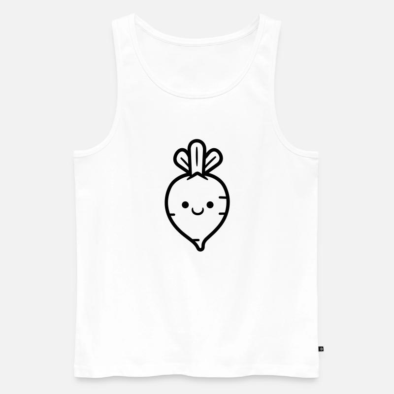 Karotte - Männer Premium Bio Tank Top - Weiß