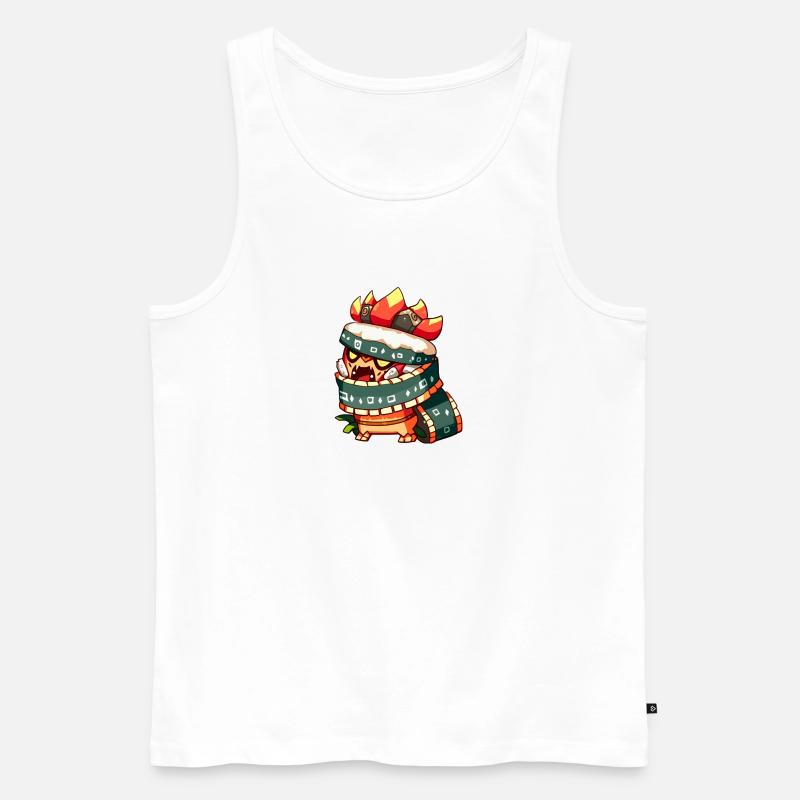 Comic Figur - Männer Premium Bio Tank Top - Weiß