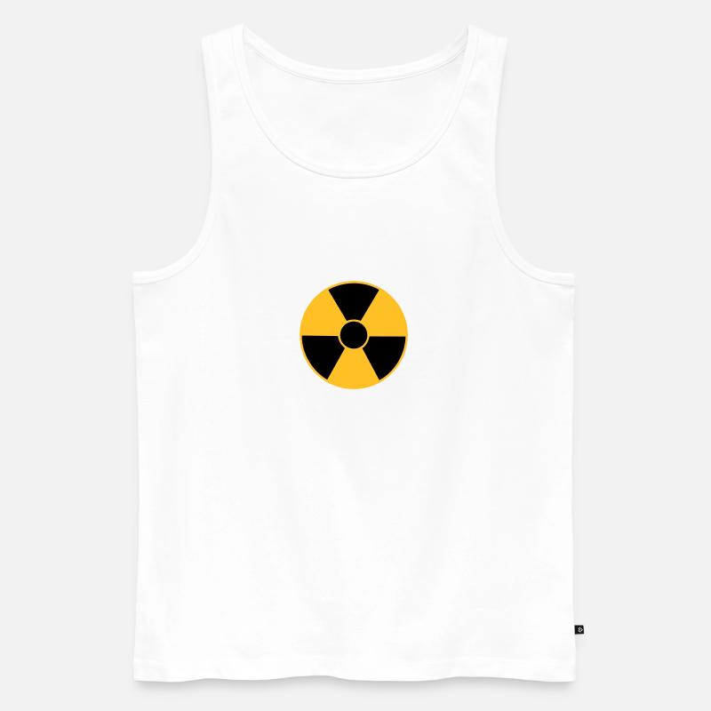 Radio Active 2 - Men's Premium Organic Tank Top - white