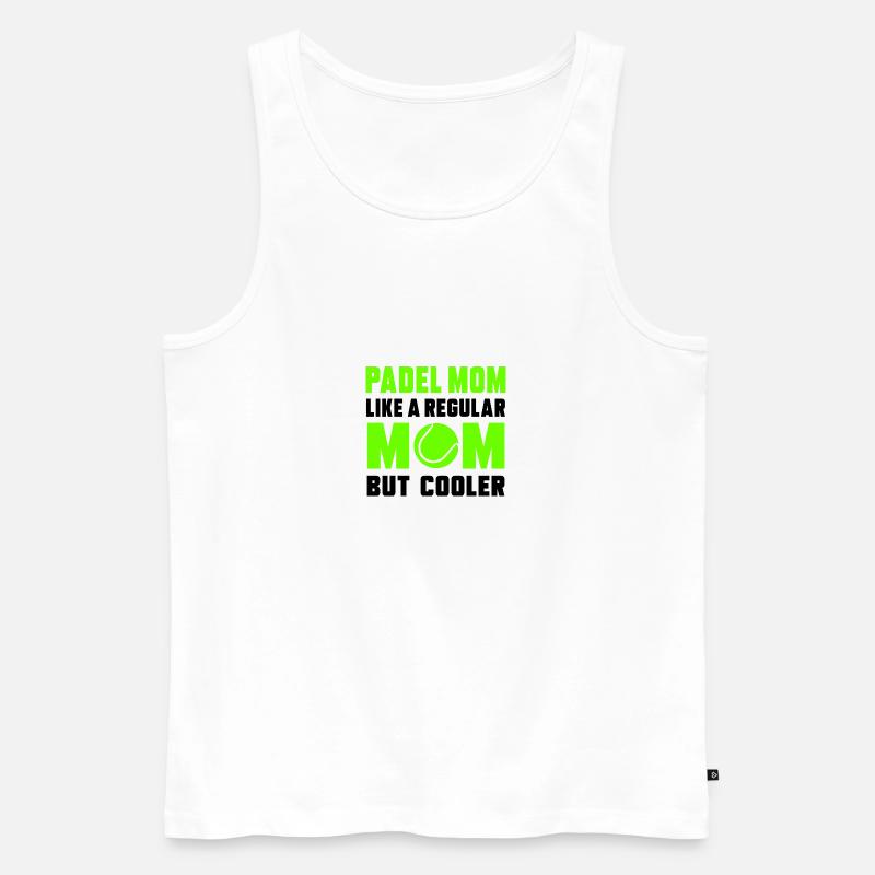 Padel Mom Kühlbox - Männer Premium Bio Tank Top - Weiß
