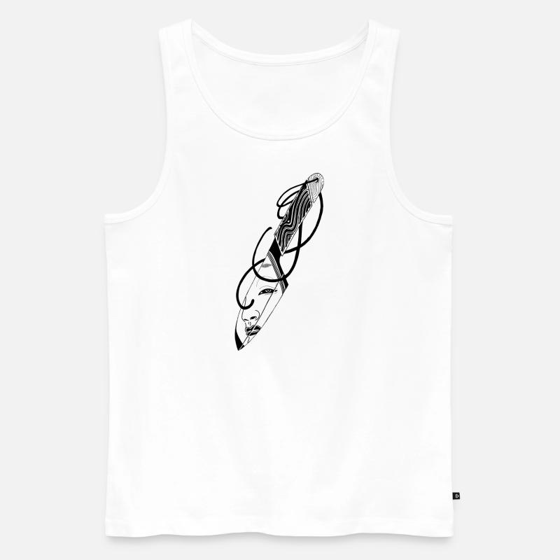 Second Thoughts ? - Männer Premium Bio Tank Top - Weiß