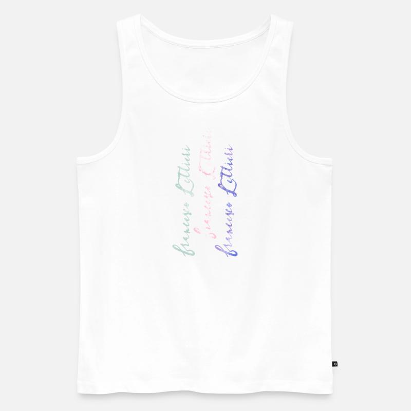 LF - Männer Premium Bio Tank Top - Weiß