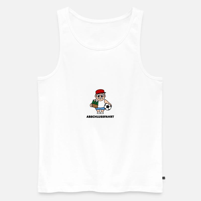 Andy auf Abschlussfahrt - Abschlussfahrt - Männer Premium Bio Tank Top - Weiß