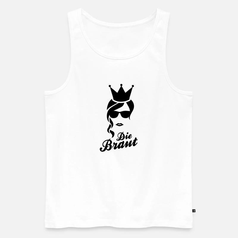 Die Braut - Junggesellinnenabschied - Männer Premium Bio Tank Top - Weiß