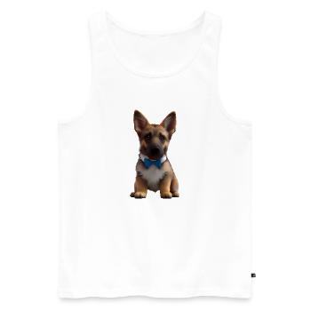 Dog Owner German Shepherd Dogs Dog Owner Dog - Men's Premium Organic Tank Top - white - Front - Michal (187cm)