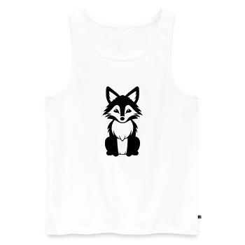 Renard - Débardeur bio Premium Homme - blanc - Devant - Michal (187cm)