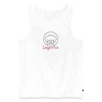 lagotto10 10 - Männer Premium Bio Tank Top - Weiß - Vorne - Michal (187cm)