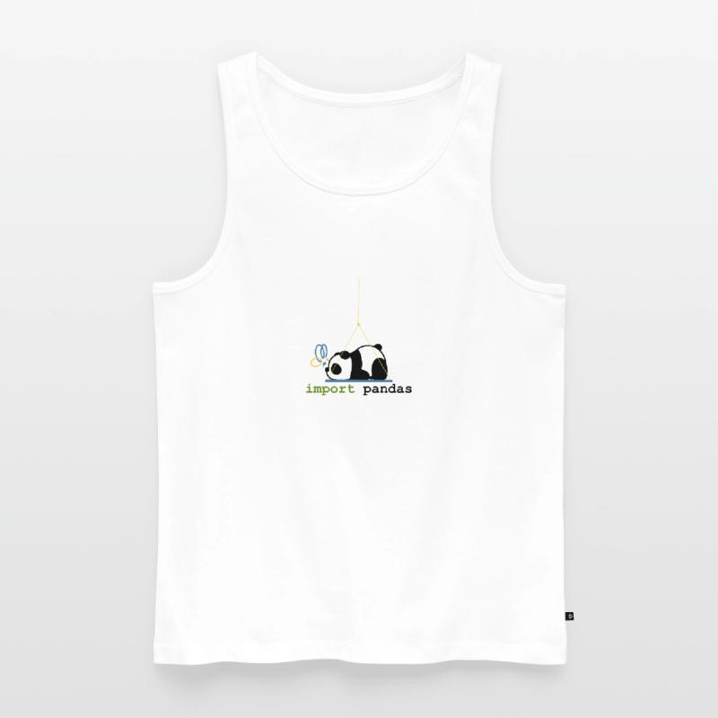 Python-Witze Pandas importieren Programmierung Männer Premium Bio Tank Top