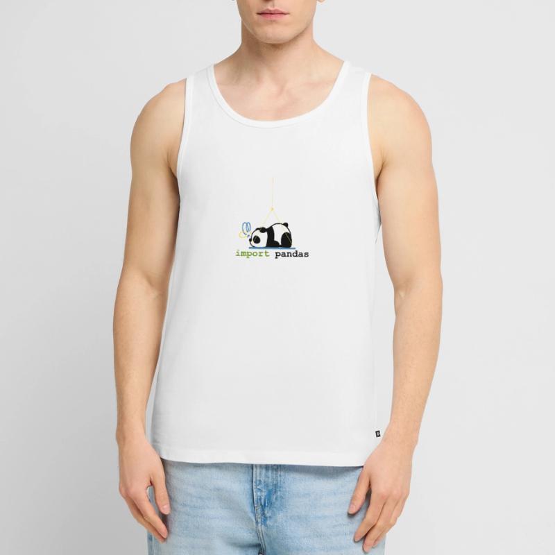 Python Jokes Import Pandas Programming Men's Premium Organic Tank Top