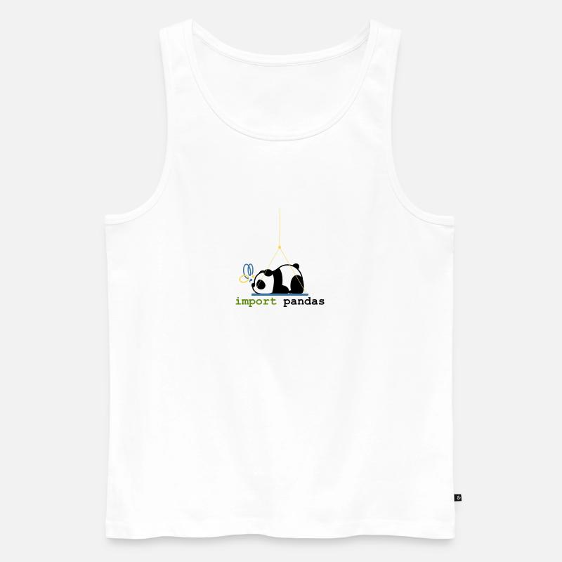 Python-Witze Pandas importieren Programmierung - Männer Premium Bio Tank Top - Weiß