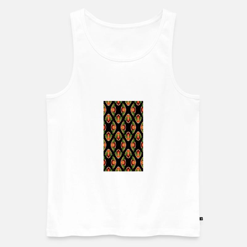 Psychedelisches Gemüse - Männer Premium Bio Tank Top - Weiß
