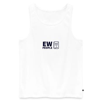 Ew Leute hipster - Männer Premium Bio Tank Top - Weiß - Vorne - AI Model Male 178 light (178cm)