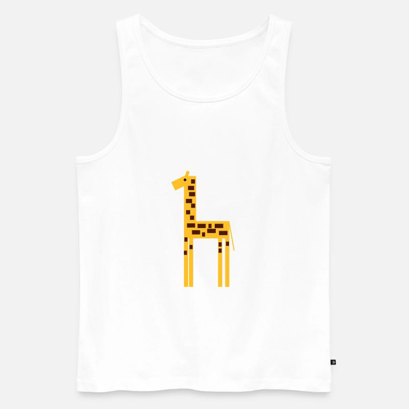 giraffe 2 - Männer Premium Bio Tank Top - Weiß
