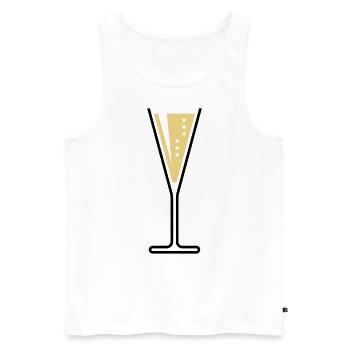 XBamé et pétillant - Débardeur bio Premium Homme - blanc - Devant - Michal (187cm)