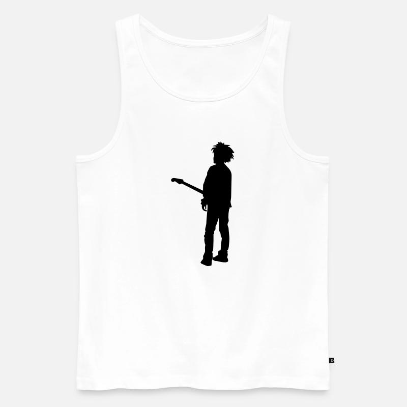 Robert - Herre Premium økologisk tanktop - hvid