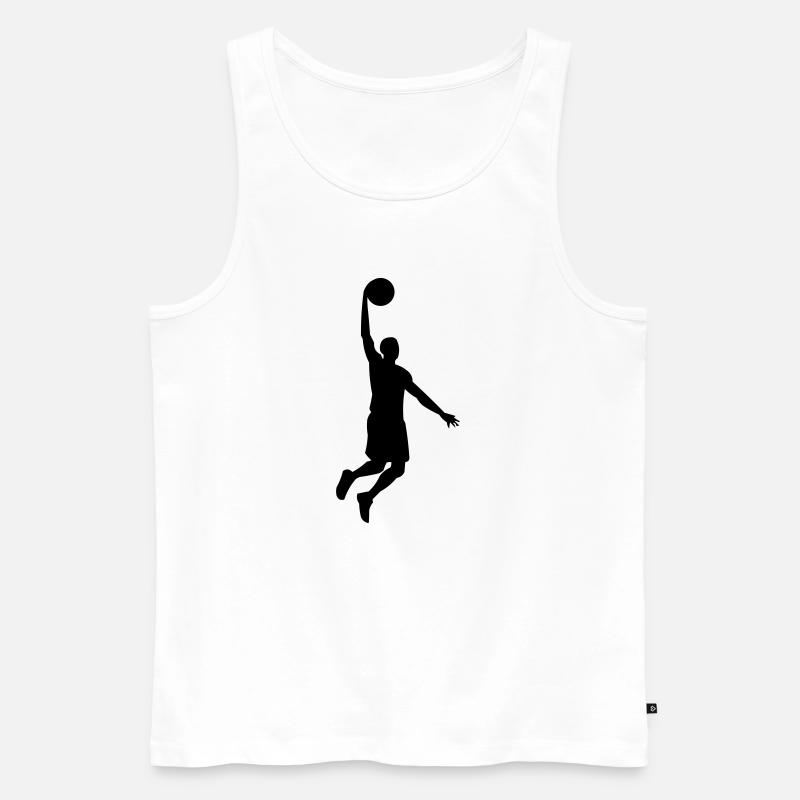 Basketballer - Männer Premium Bio Tank Top - Weiß