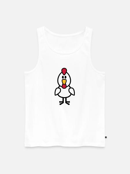 Poule - Débardeur bio Premium Homme - blanc