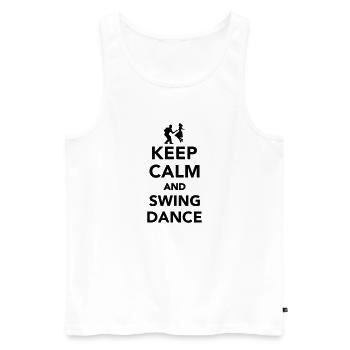 Swing dance - Männer Premium Bio Tank Top - Weiß - Vorne - Michal (187cm)