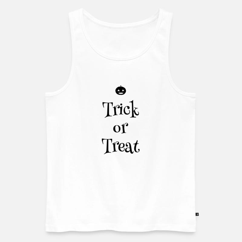 Süßes oder Saures - Männer Premium Bio Tank Top - Weiß