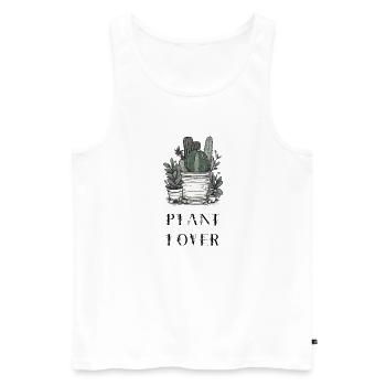 Plant lovers - Men's Premium Organic Tank Top - white - Front - Michal (187cm)