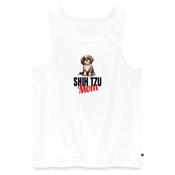 Shih Tzu Löwenhunde Chrysanthemenhund Shih Tzu - Männer Premium Bio Tank Top - Weiß - Vorne - Michal (187cm)