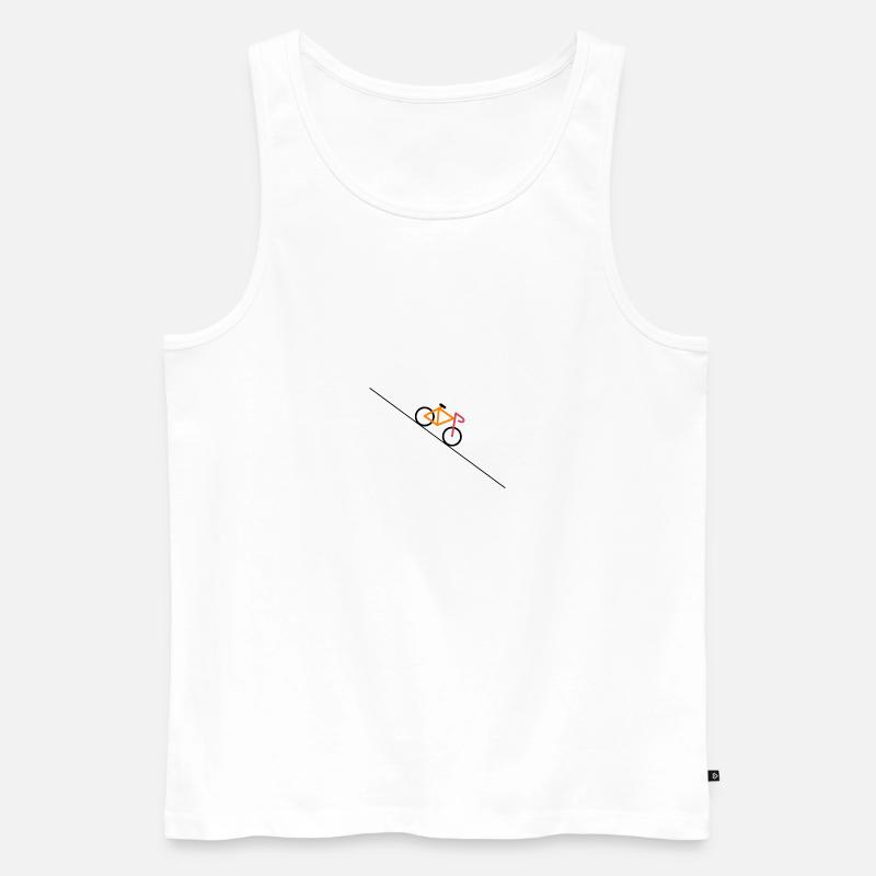 Bicycle - Männer Premium Bio Tank Top - Weiß
