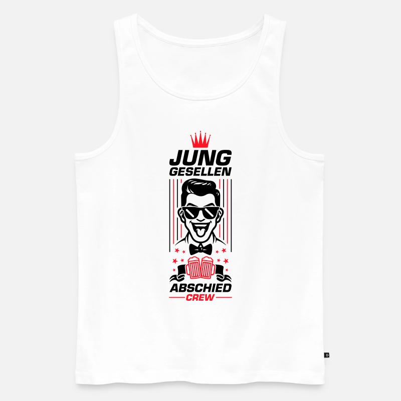 Junggesellen Abschied Crew - Männer Premium Bio Tank Top - Weiß
