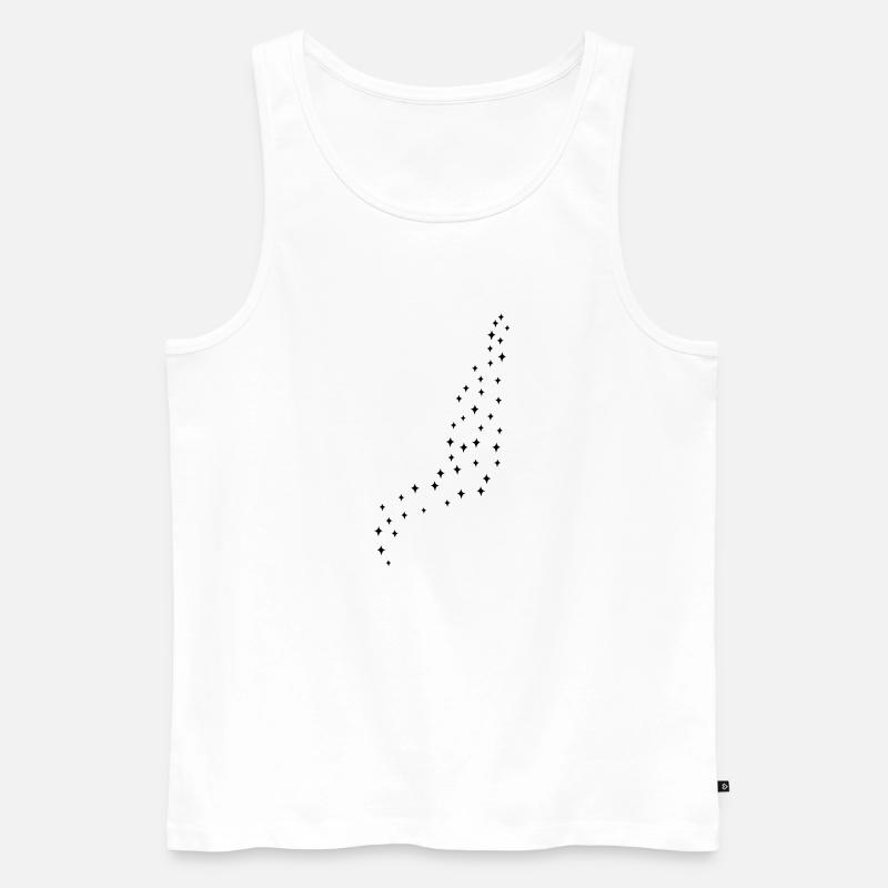sterne_001 - Männer Premium Bio Tank Top - Weiß