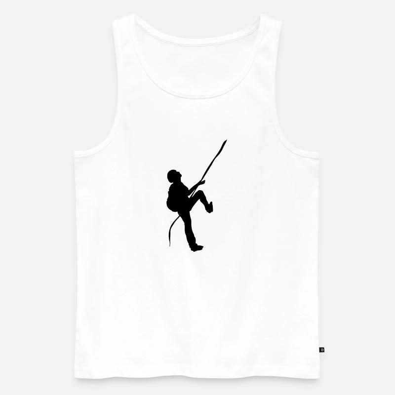 Climbing - Männer Premium Bio Tank Top - Weiß