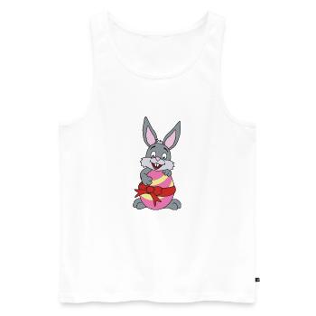Easter motive Easter Easter bunny - Men's Premium Organic Tank Top - white - Front - Michal (187cm)