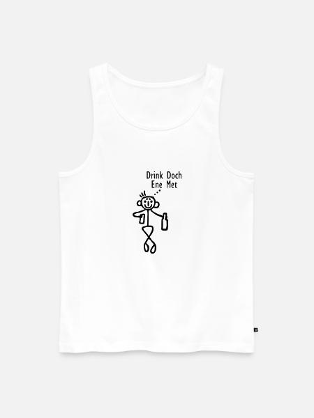 Drink doch ene met - Männer Premium Bio Tank Top - Weiß