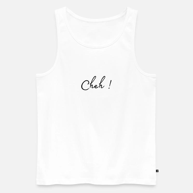 Cheh! - Männer Premium Bio Tank Top - Weiß