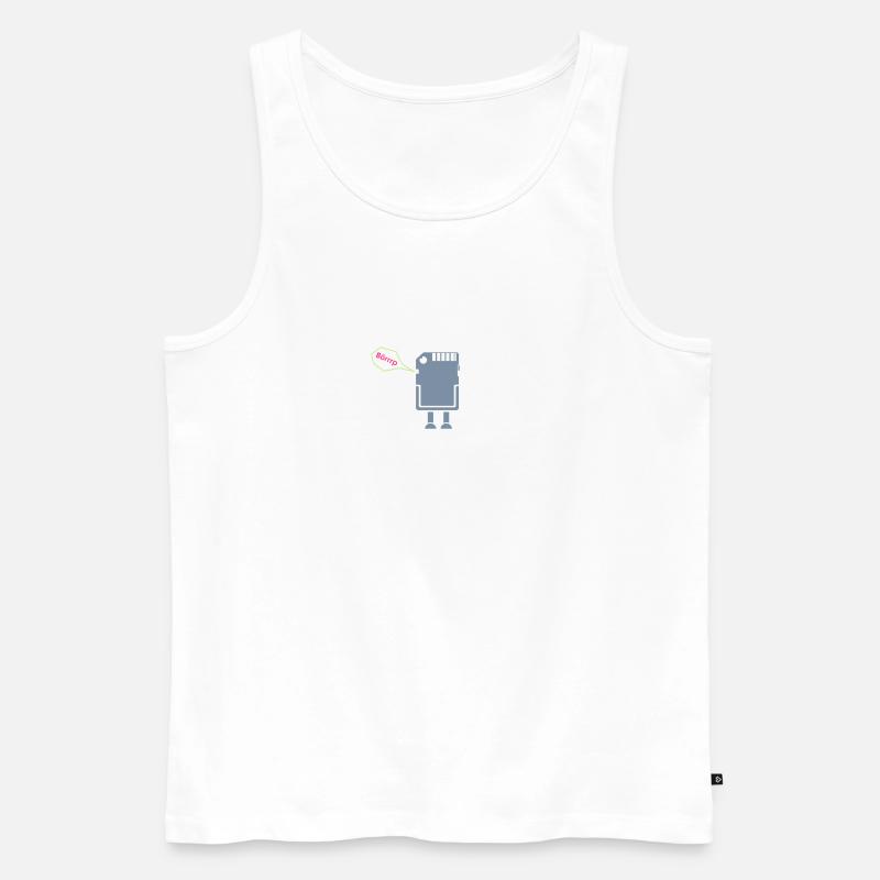SD Männchen - Männer Premium Bio Tank Top - Weiß