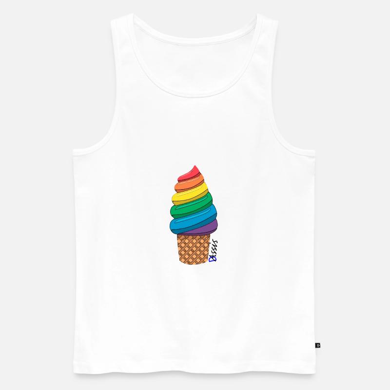 icecream - Männer Premium Bio Tank Top - Weiß