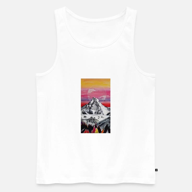 Der Berg ruft! - Großglockner - - Männer Premium Bio Tank Top - Weiß