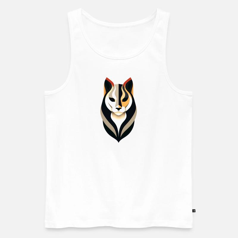 Bengal Lion - Männer Premium Bio Tank Top - Weiß