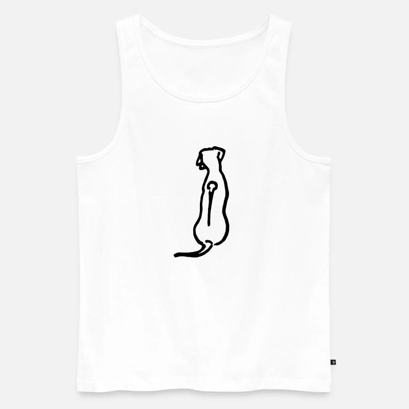 Rhodesian Ridgeback - Männer Premium Bio Tank Top - Weiß