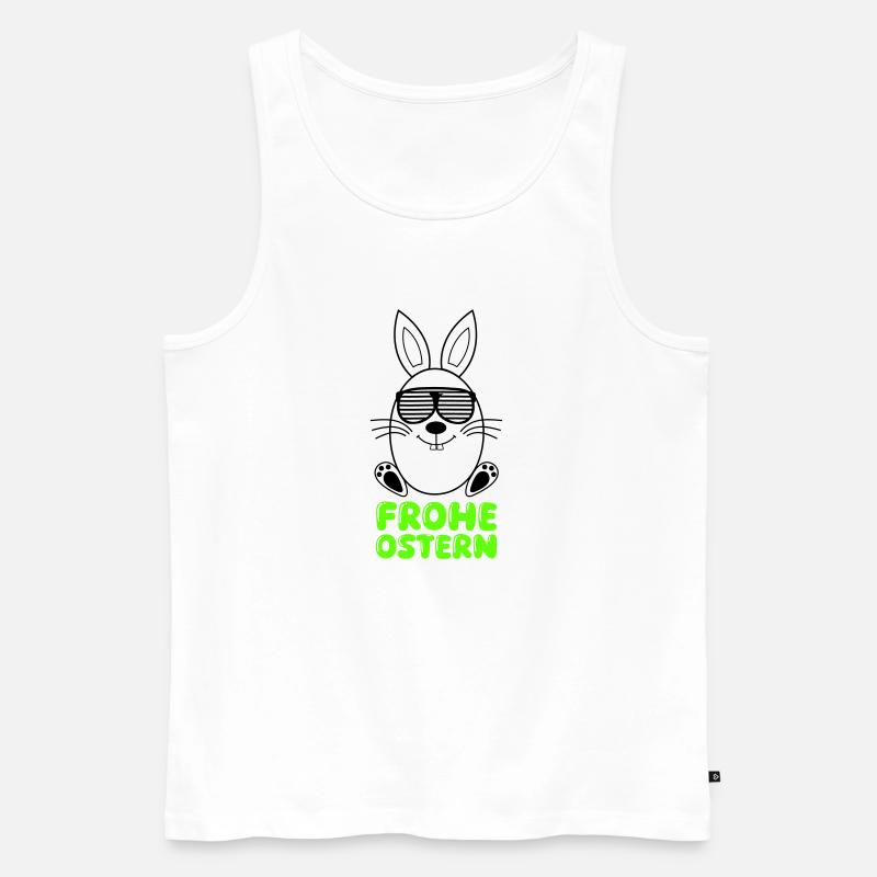frohe ostern - Männer Premium Bio Tank Top - Weiß