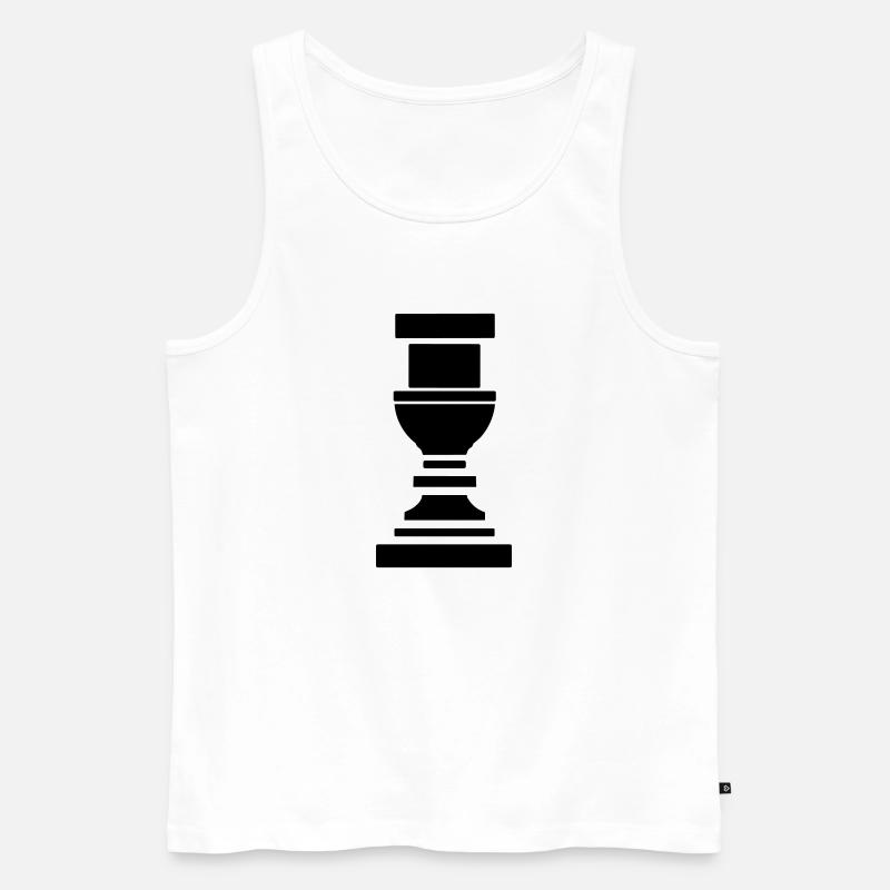 Griechische Säule - Männer Premium Bio Tank Top - Weiß