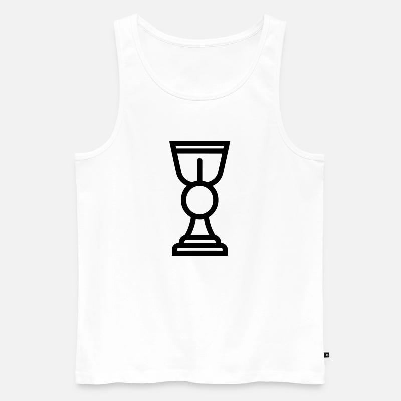 Trophäe - Männer Premium Bio Tank Top - Weiß