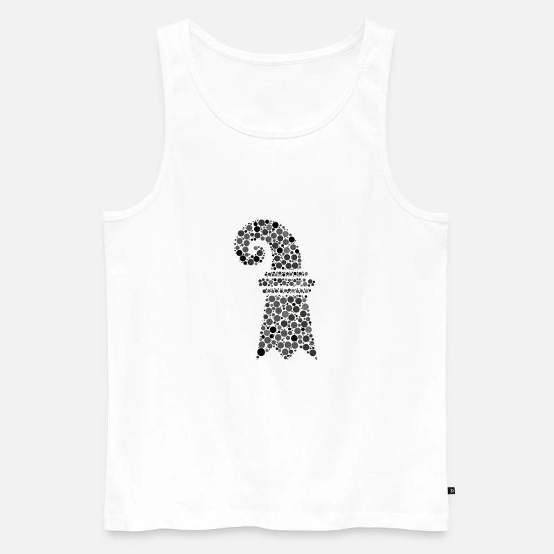 Basel - Baslerstab - Männer Premium Bio Tank Top - Weiß