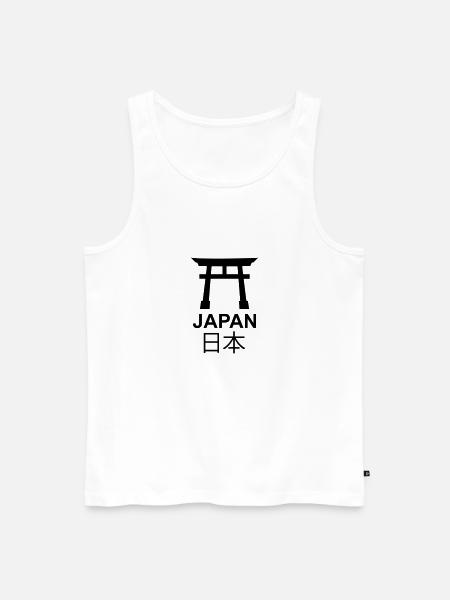 Japan - Männer Premium Bio Tank Top - Weiß