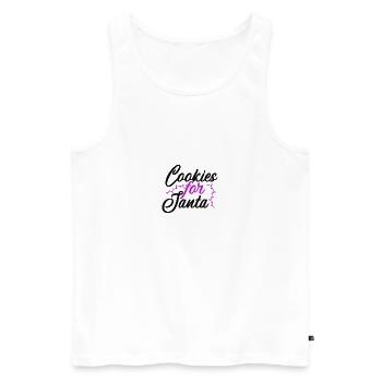 Cookies for santa - Men's Premium Organic Tank Top - white - Front - Michal (187cm)