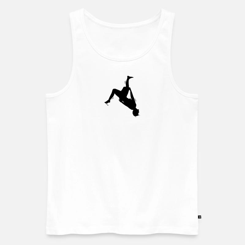 flash_kick - Männer Premium Bio Tank Top - Weiß