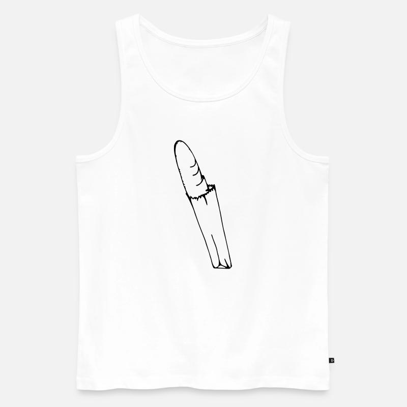 Baguette Design - Männer Premium Bio Tank Top - Weiß