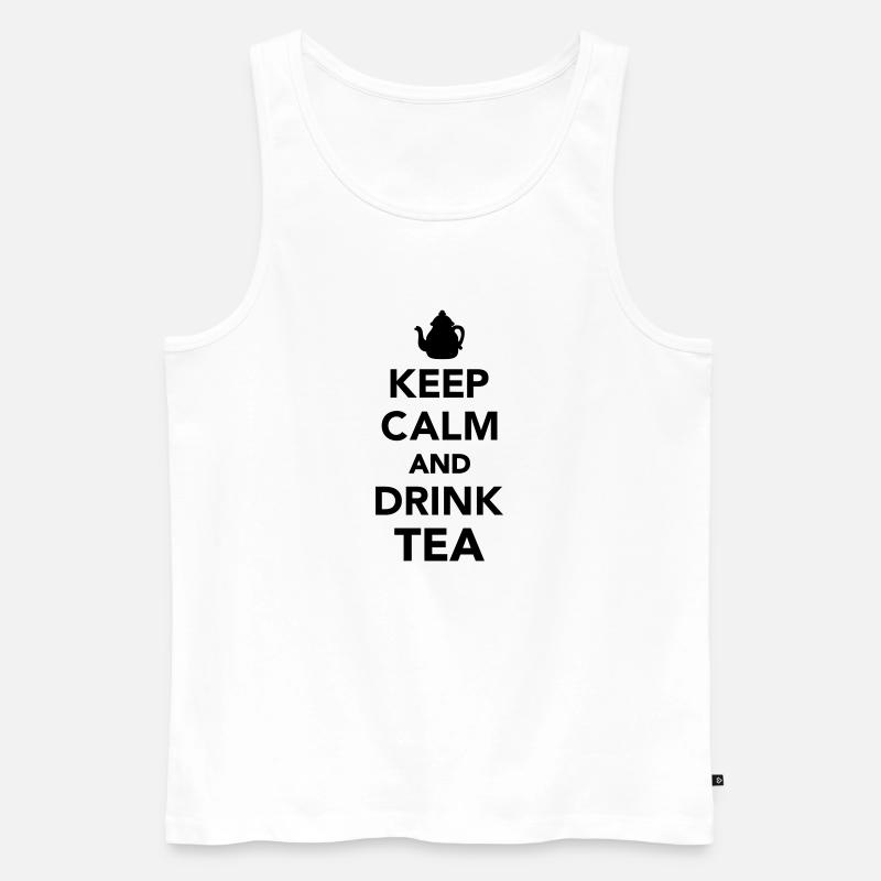Tee - Männer Premium Bio Tank Top - Weiß