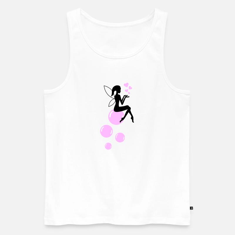 Fe sæbebobler 01 - Herre Premium økologisk tanktop - hvid