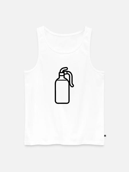 fire extinguisher - Men's Premium Organic Tank Top - white