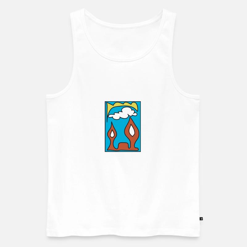 Reich der Wunder - Männer Premium Bio Tank Top - Weiß